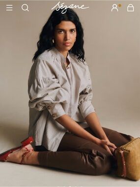 Sezane Analyne shirt size 36
